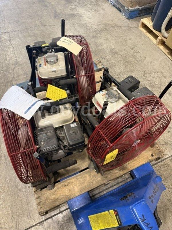 Lot of 3 - Ventry 20GX120 Gas-Powered Positive Pressure Ventilation Fans