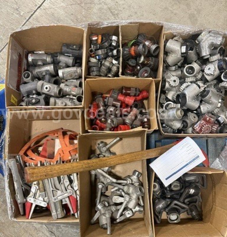 245-Piece Wildland Fire Nozzle, Wye, Adapter, Hose Clamp & Appliance Lot