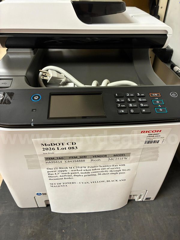 Ricoh M C251FW Printer/Scanner/Fax