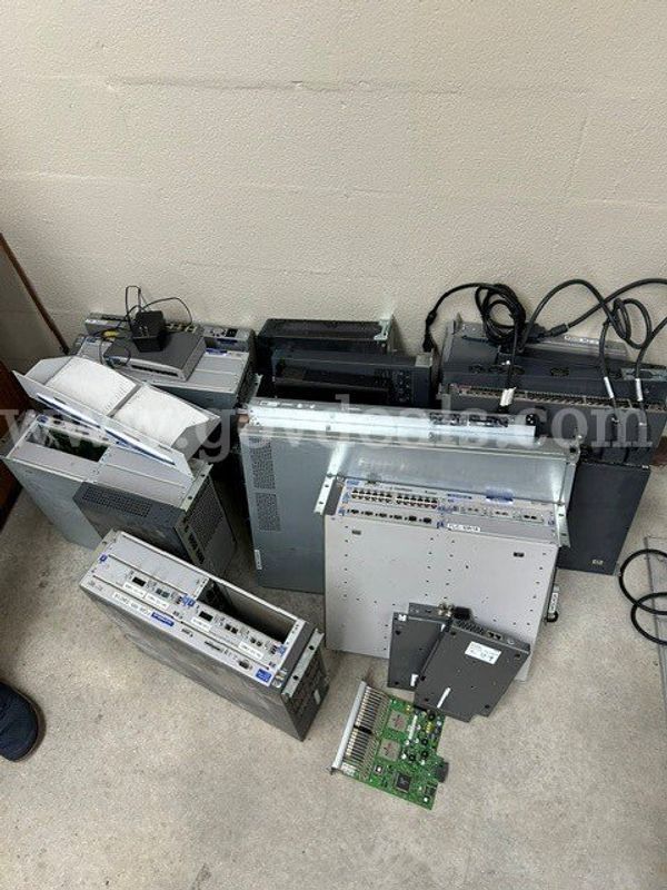 15+ switches, modems, rack mounted servers