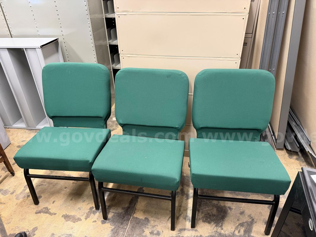 3 Green Chairs