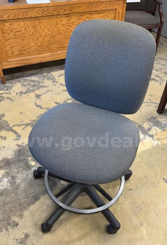 Small grey office chair