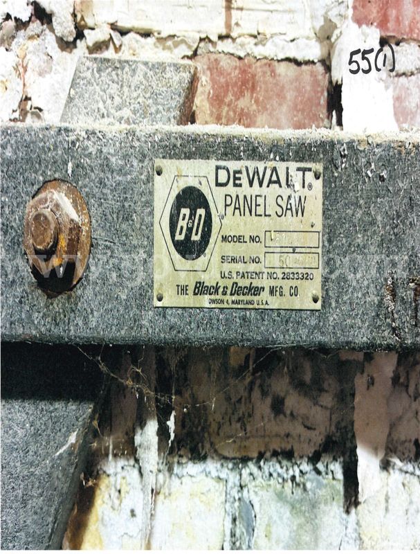 DeWalt Panel Saw - No Motor