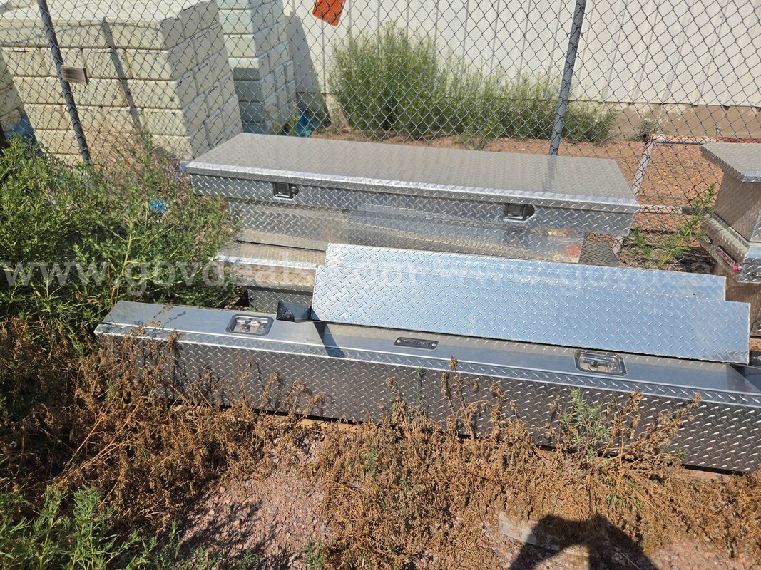 Lot of Aluminum Truck Toolboxes, Headache Racks & Truck Accessories