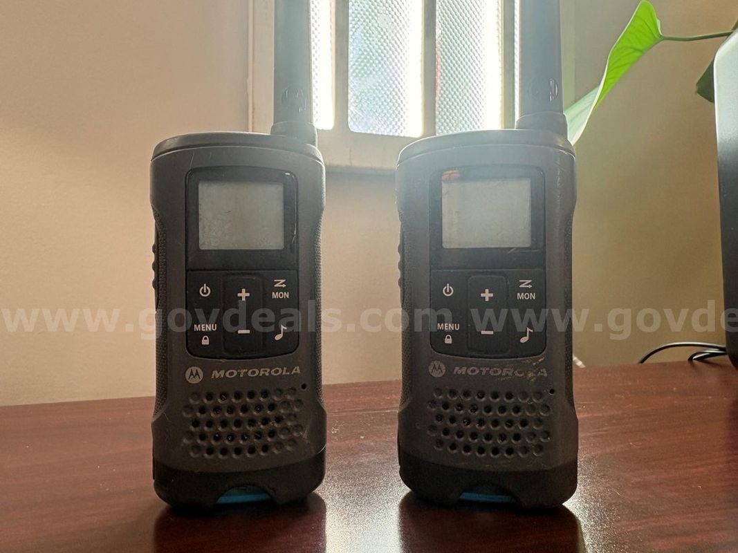 Asset ID #5435 — Walkie‑Talkies Sold as is, where is. Units show normal wear from use. Operational condition is unknow