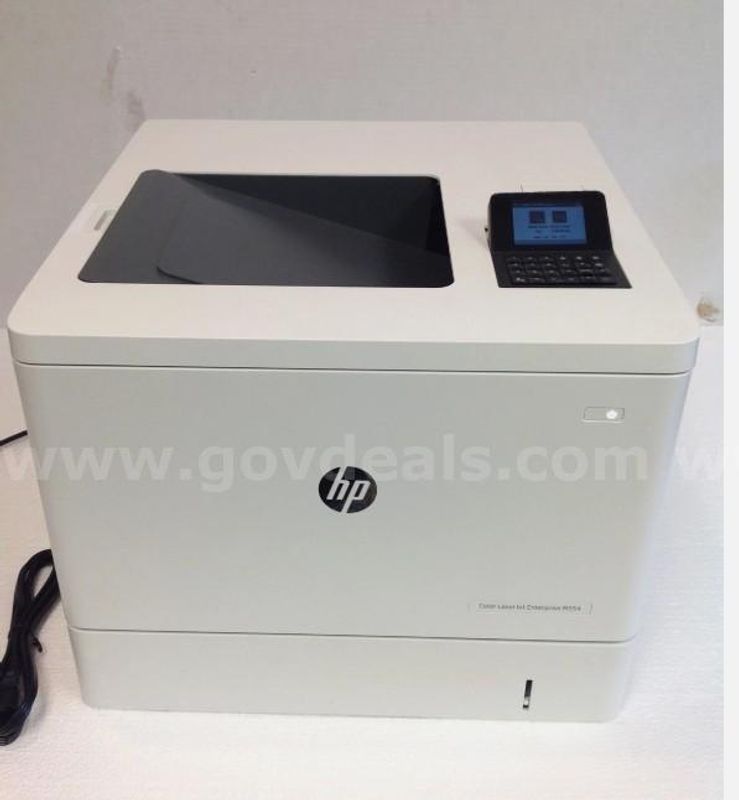 Asset ID #5507 #51 HP Color LaserJet Enterprise M554 1GB Laser Printer w/ Only 7k Pages Printed