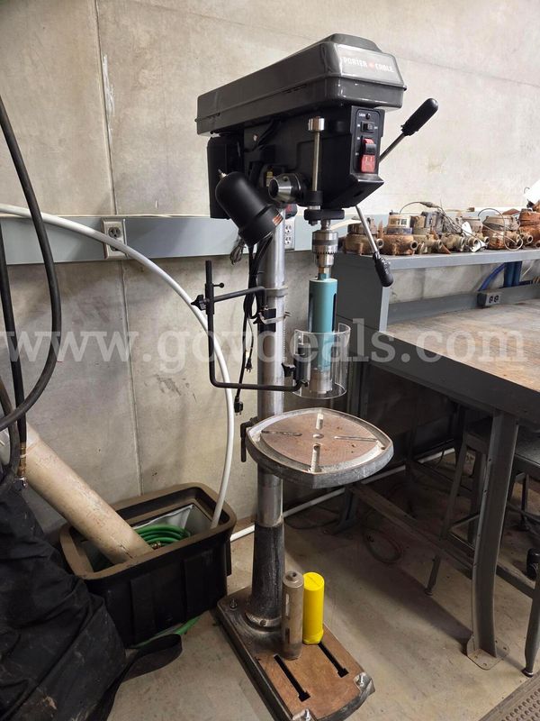 Porter-Cable Drill Press, Model # PCB660DP, 120V AC 60 HZ 8A, Serial #080218, Mfg Date: 0416, 12 Speed: 300-3100RPM