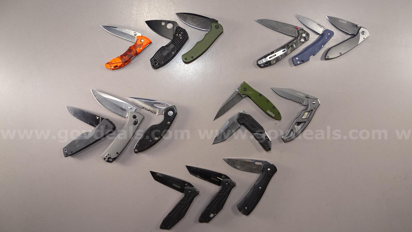 Knife Lot – Buck, Spyderco - Shipping Fee $13