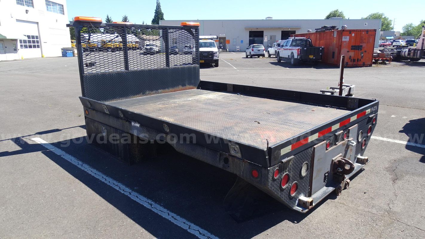 2019 Shop Built Flatbed with Dual Storage Boxes