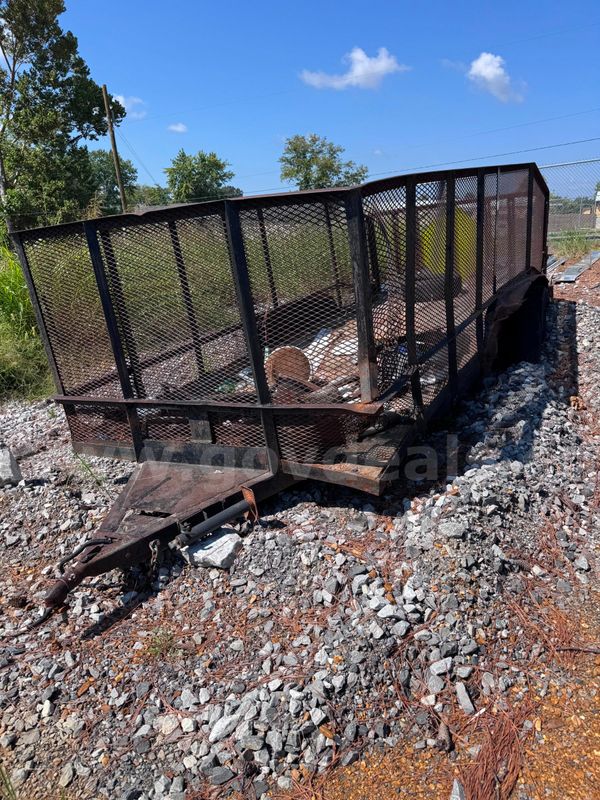 16' Tandem Axle Trailer with High Sides and Drop Gate