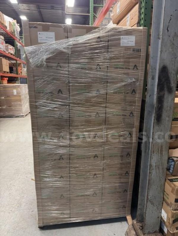 Lot of (108) Alphalite wraparound utility LED light fixtures