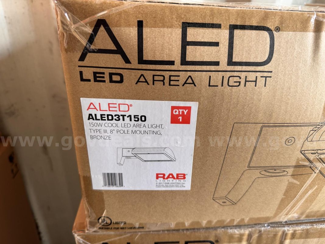 Lot of (10 RAB pole mounting LED lights