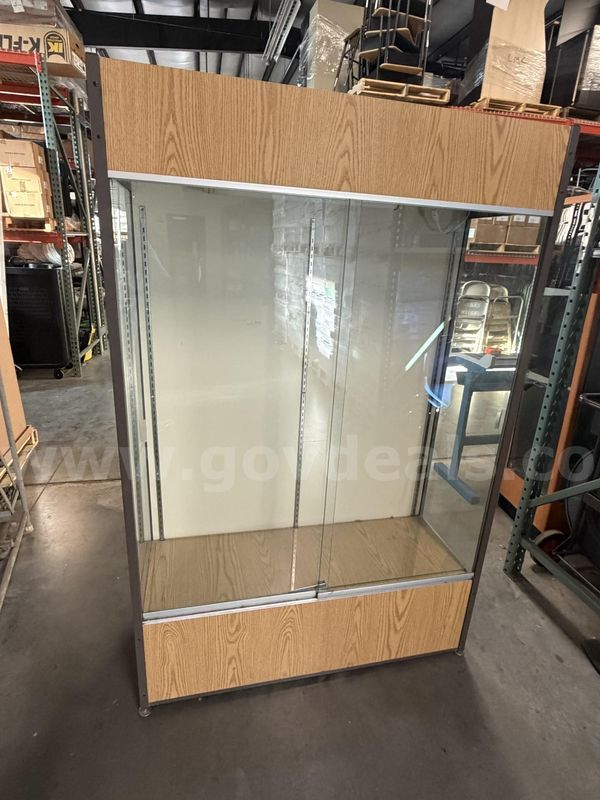 Light Tan Display Cabinet