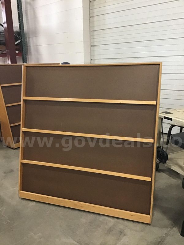 Book Display Unit On Wheels
