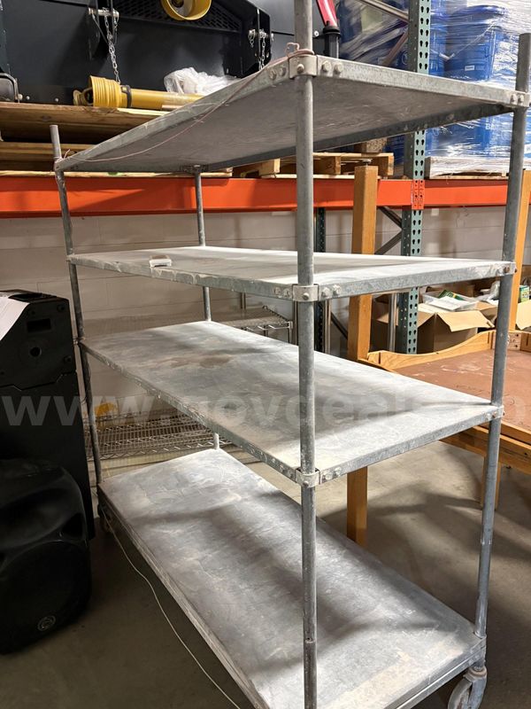 Metal Shelving on Castors