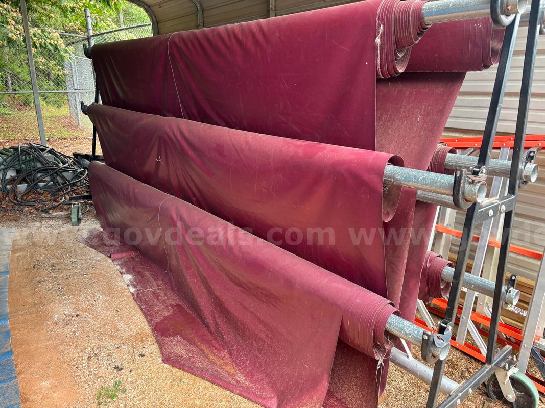 Gym Floor Covers and Mobile Rack