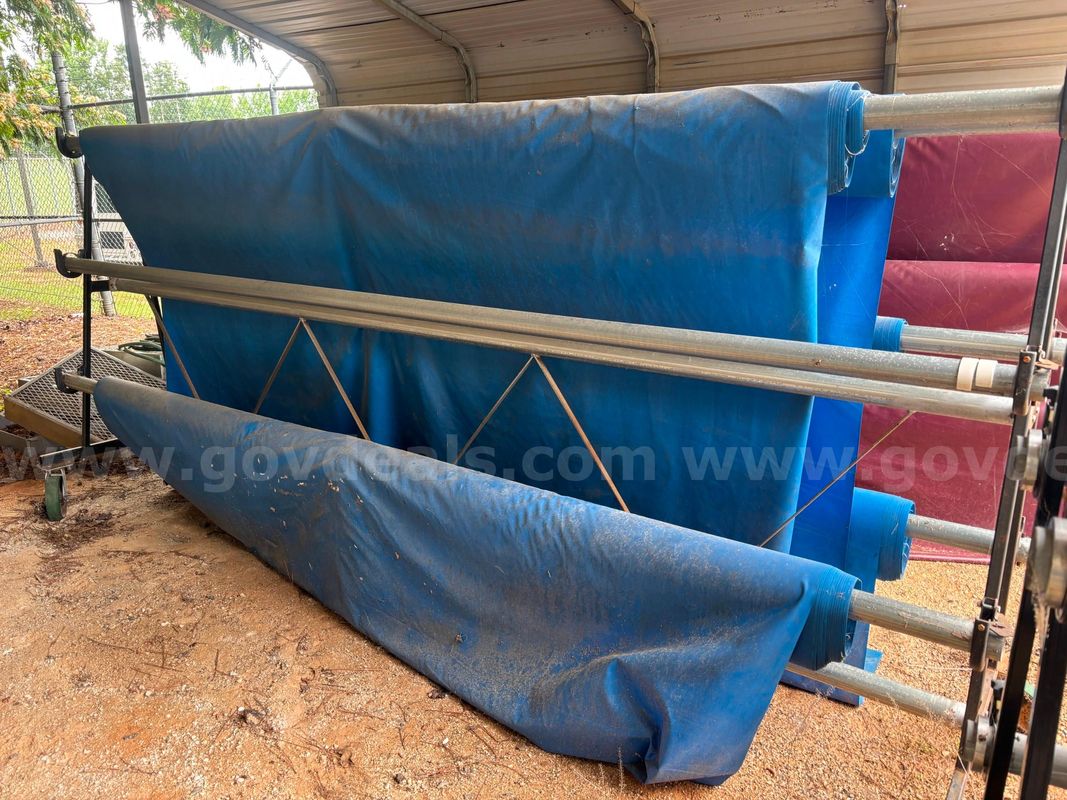 Gym Floor Covers and Mobile Rack