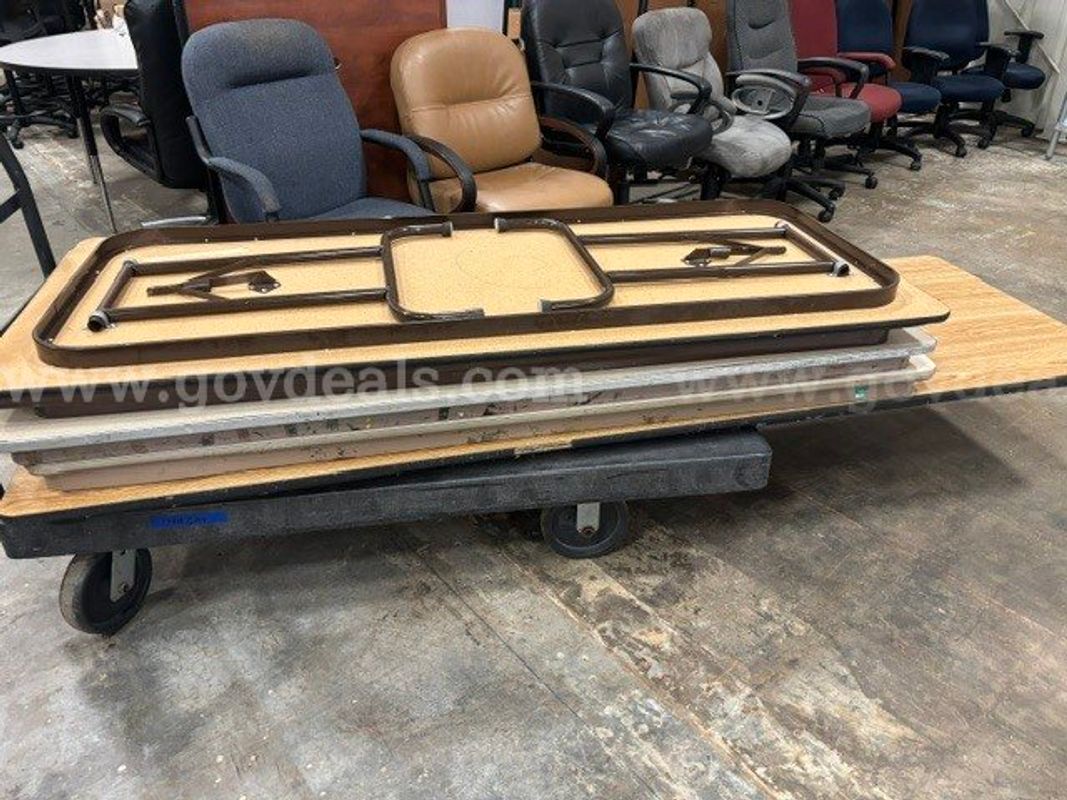 5 Heavy Folding Tables