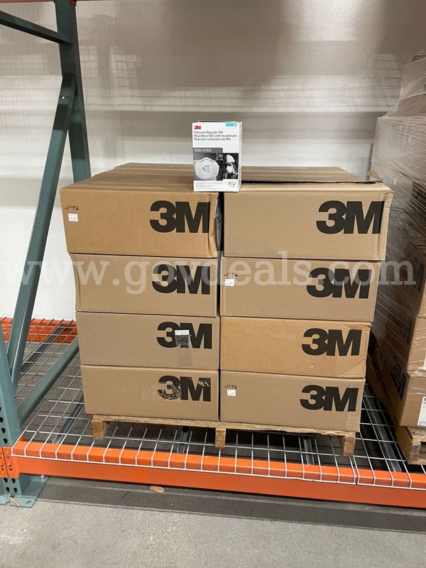 1 Pallet of 33 Cases of EXCEL SUPPLY COMPANY / 0107-8200 3M N95 Masks