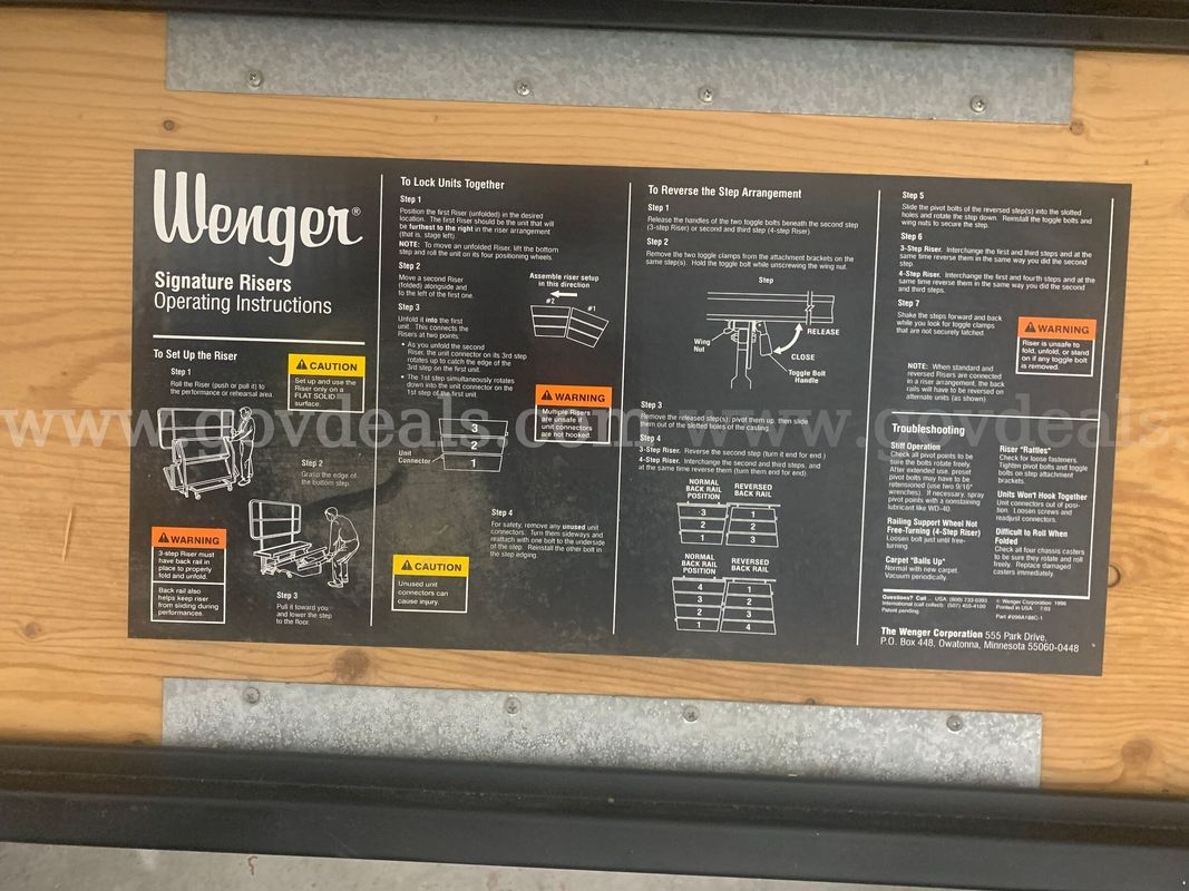 Wenger Signature Risers (Choir Risers)