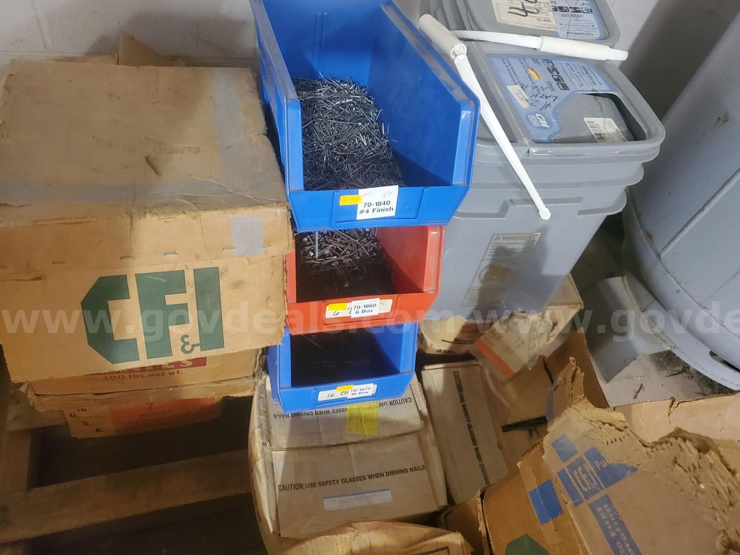 Large lot of mixed nails! 4 pallets of nails!