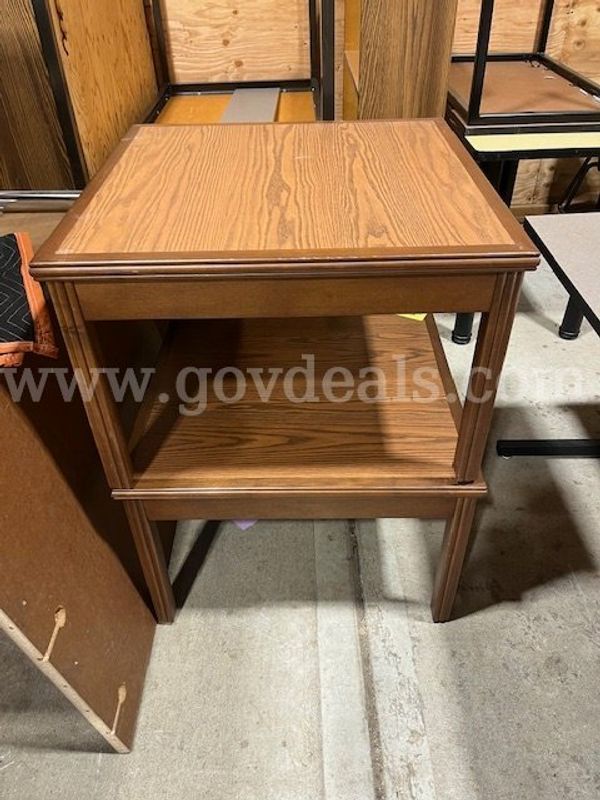 2 Wood End Tables