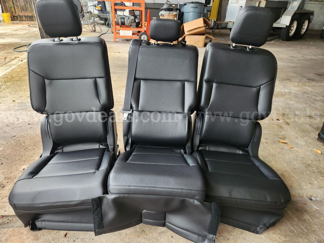 (1) Set- Total of (3) Seats/ Second Row Seats for a 2026 Ford Explorer "Black Vinyl"