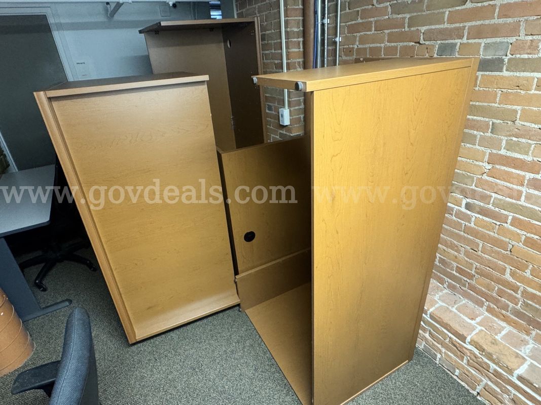 L Shaped Desk with Storage (Lot of Qty 2)