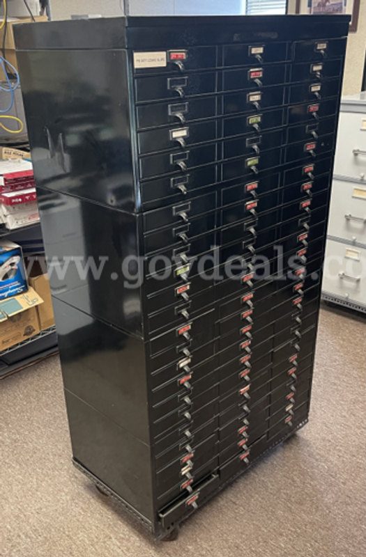 Metal Cabinet, Metal Table, Wood Desk