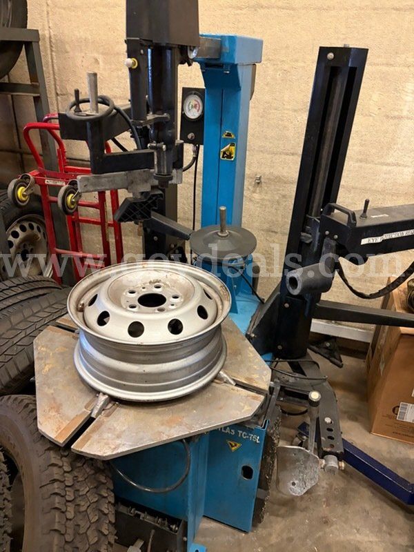 Atlas TC755 Tilt-Back Rim-Clamp Tire Changer