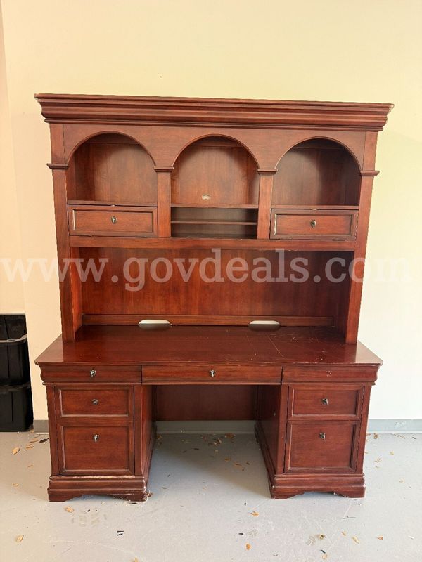 desk with hutch