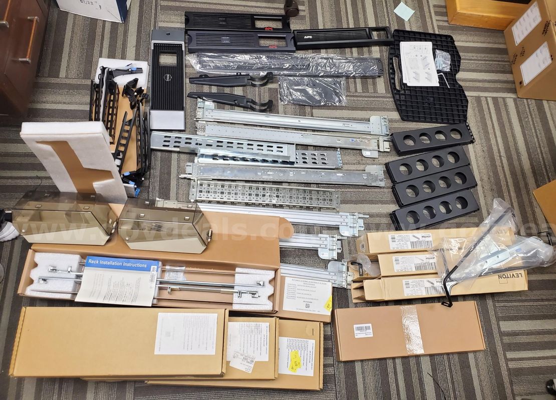 Networking Hardware Lot – Sliding Rails, Cable Management Arm Kits, etc