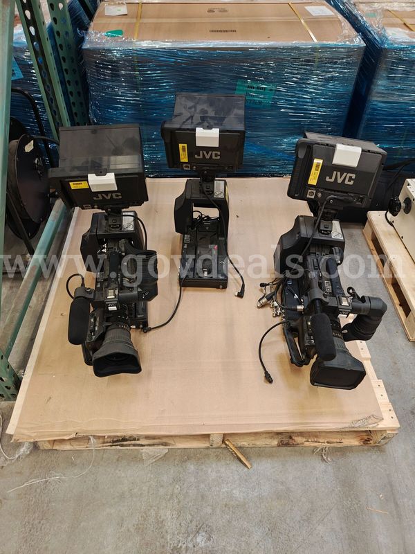 Two JVC GY-HD ProHD series Studio Cameras w/ Accessories