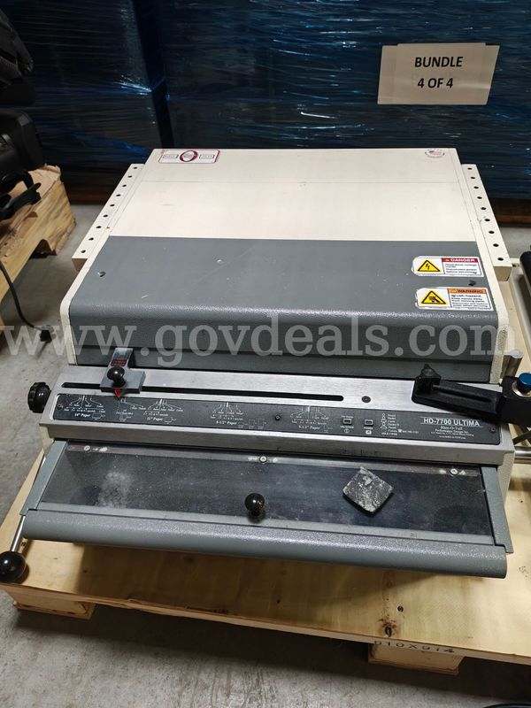 Commercial Paper Punch Machine & Electric Spiral Coil Inserter