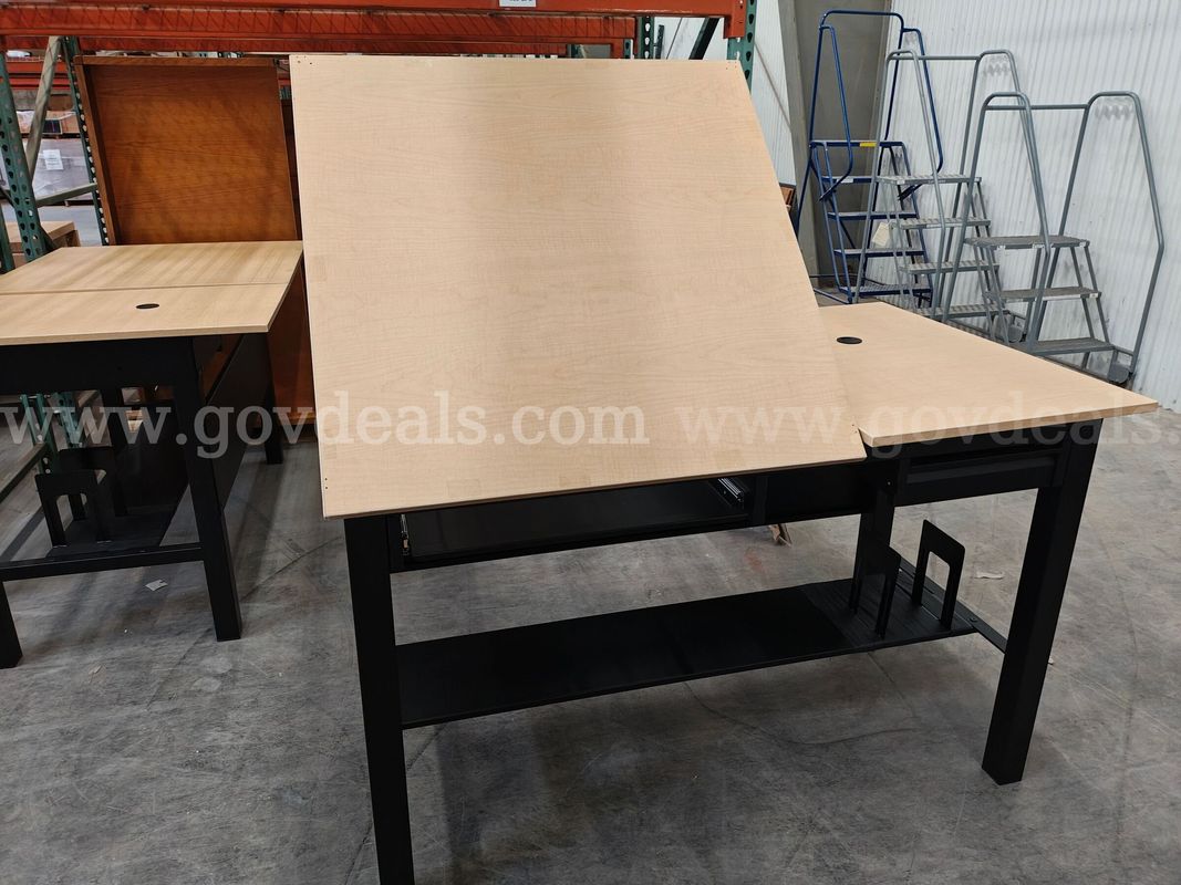 Versa Products Inc. Heavy-Duty Split-Level Drafting Table & Adjustable Workstation