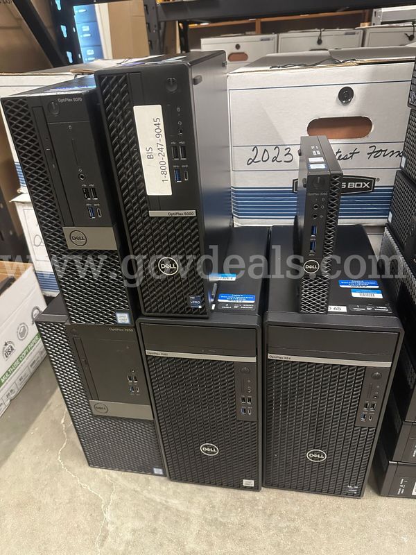 Lot of 6 Dell Computer