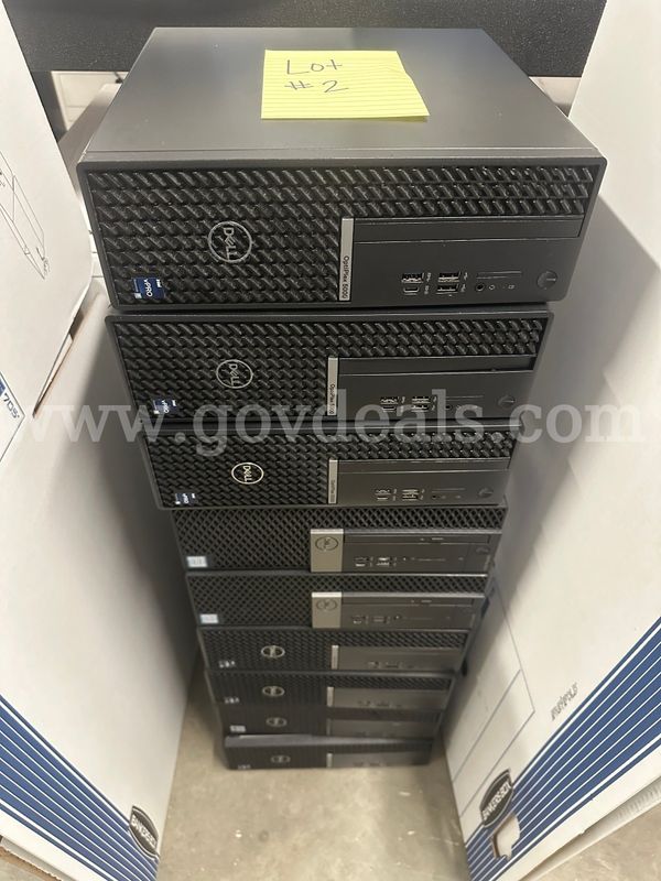 Lot of 9 Dell Computers