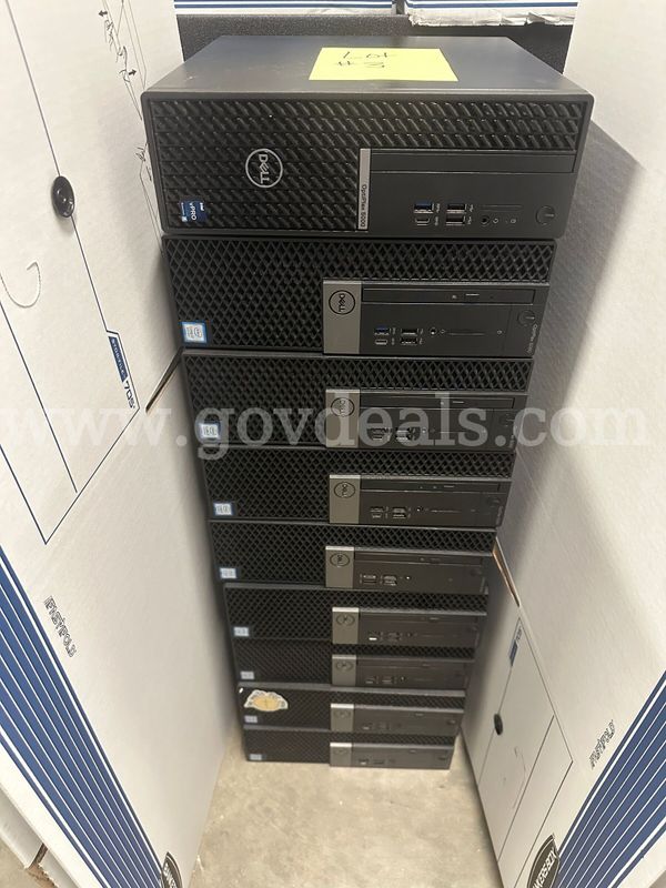 Lot of 9 Dell Computers