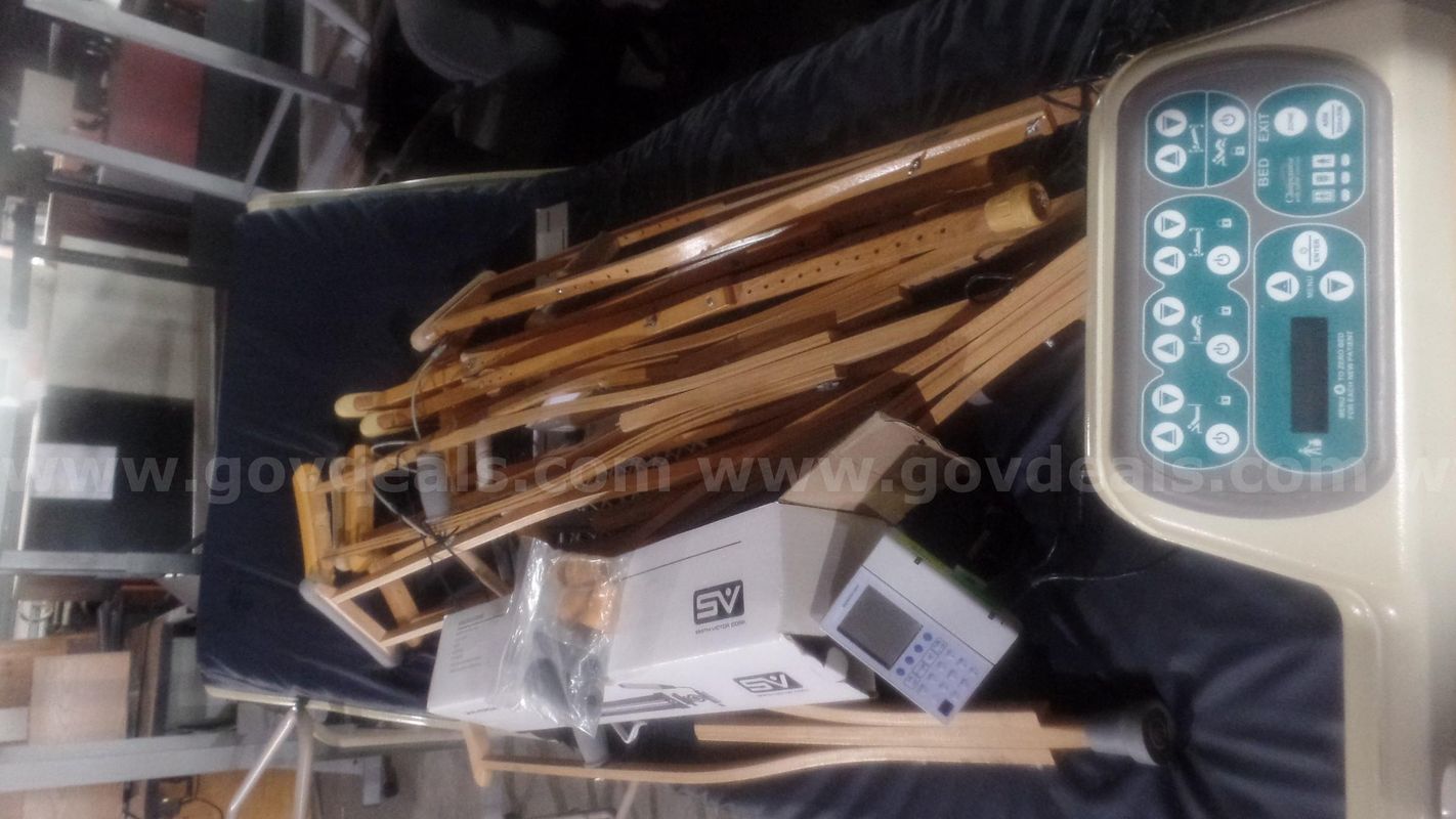 IV Machine, Roller cart, Hospital Bed, Crutches wooden, Photo and Video tripod