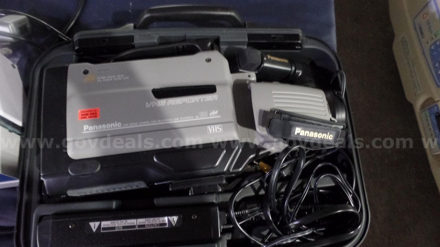 Hospital Bed, Panasonic VHS Reporter, Red Bed, Two Wheelchairs