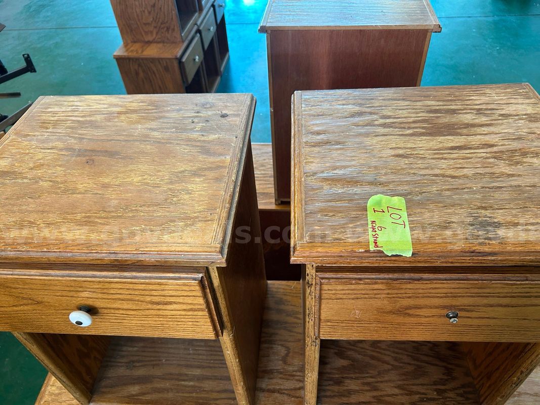 5 wood night stands lot 1