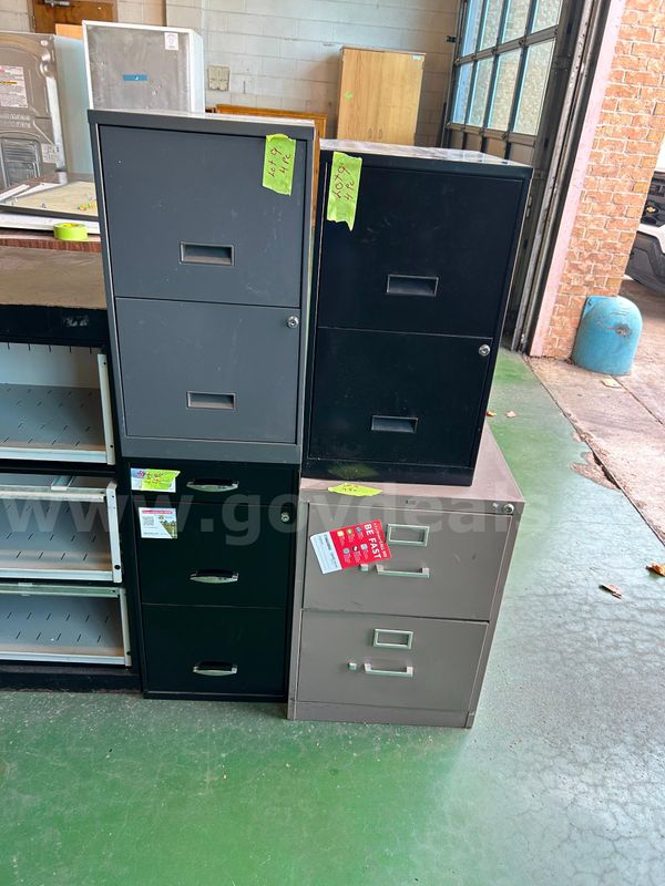 4 two drawer file cabinets lot 9