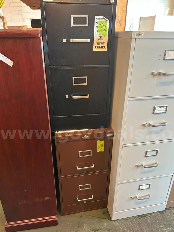 2 two drawer file cabinets lot 12