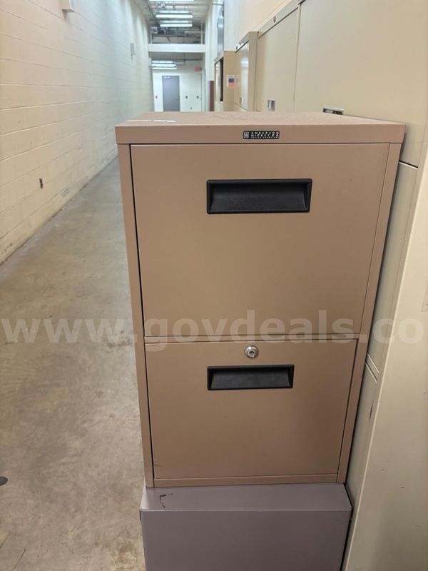 Used Brown 2 drawer vertical file cabinet