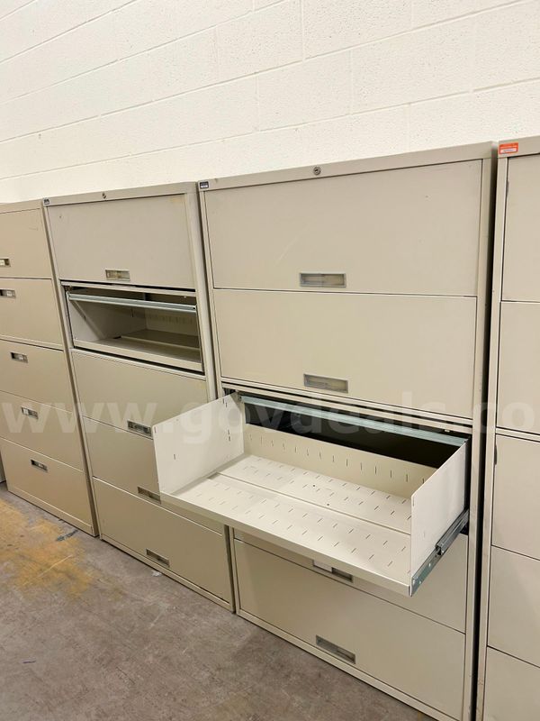 Two Used 5 Drawer Lateral File Cabinets
