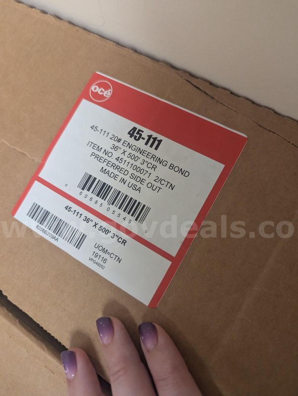 Six New Rolls of Plotter Paper
