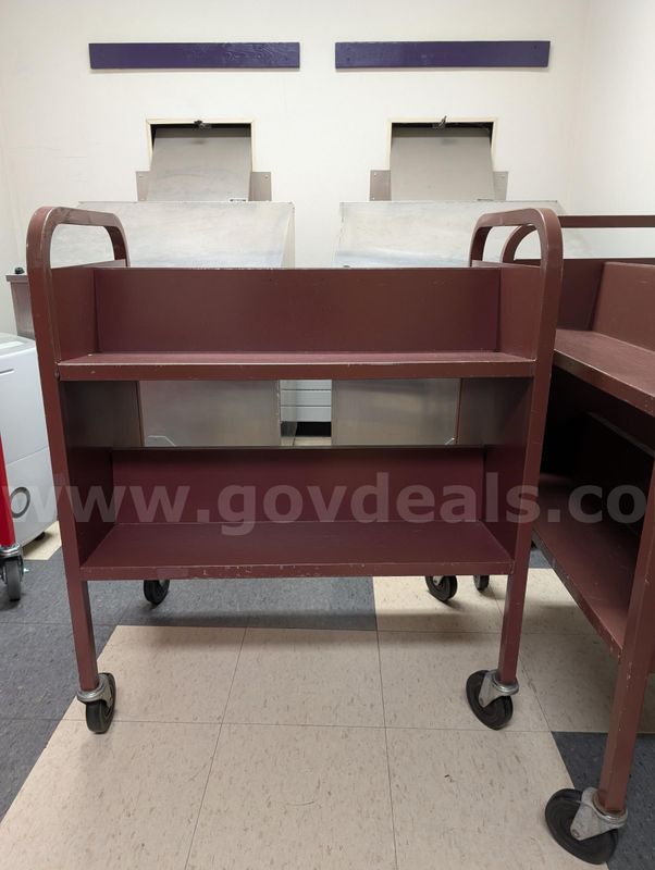 Rolling book carts