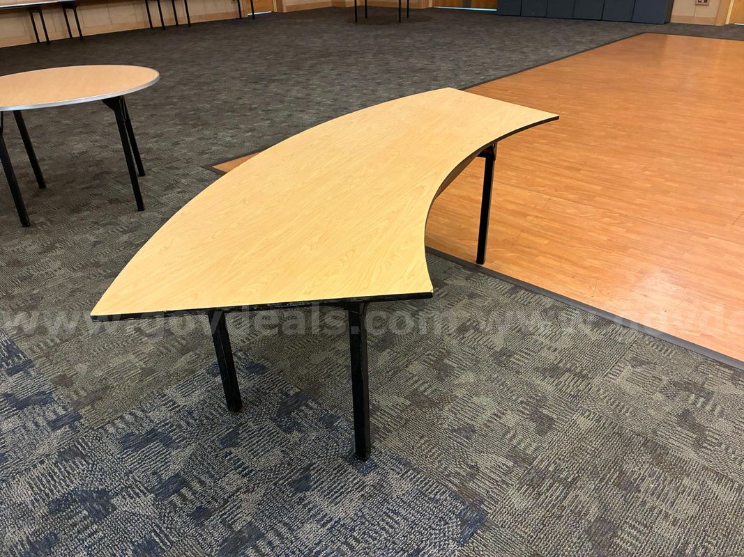 Misc. Event Tables, 7 total - Three (3) crescent tables, Four (4) 4' rounds