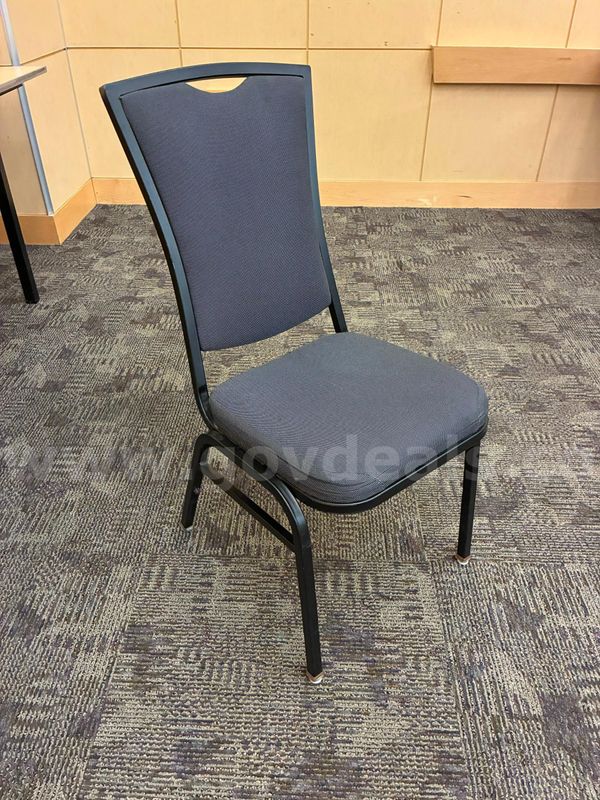 Event chairs, black fabric - Lot of 20 chairs (Lot 2 of 14)