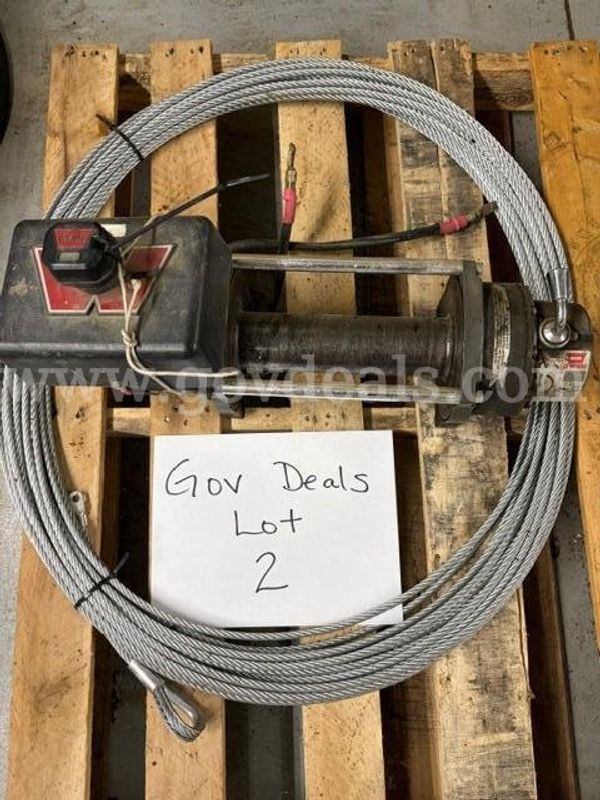 Warn winch and cable